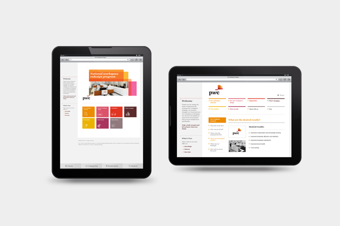 Web-based visual design tool for PwC